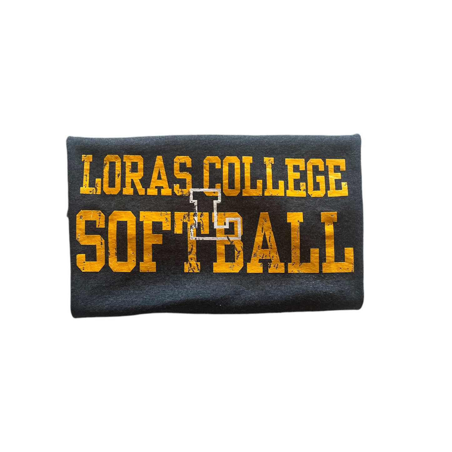 Loras college softball charcoal grey - women